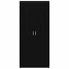 vidaXL Armoire Ch&ecirc;ne noir 80 x 50,5 x 180 cm Bois d'ing&eacute;nierie