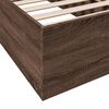 vidaXL Cadre de lit sans matelas ch&ecirc;ne marron 75x190cm bois ing&eacute;nierie