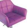 vidaXL Tabouret de bar avec accoudoir Violet Similicuir