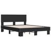 vidaXL Cadre de lit sans matelas noir 120x190 cm