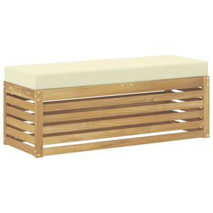 vidaXL Ensemble de canap&eacute;s d'ext&eacute;rieur Blanc et cr&egrave;me 115 x 43 x 45 cm