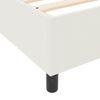 vidaXL Cadre de lit plateforme Crème 90 x 200 cm tissu