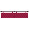 vidaXL T&ecirc;te de lit suspendue Bordeaux 210 x 55 x 7 cm Velours