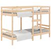vidaXL Lit superpos&eacute; sans matelas 90x200 cm bois de pin massif