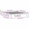 vidaXL Cadre de lit Blanc 180 x 200 cm Pin massif