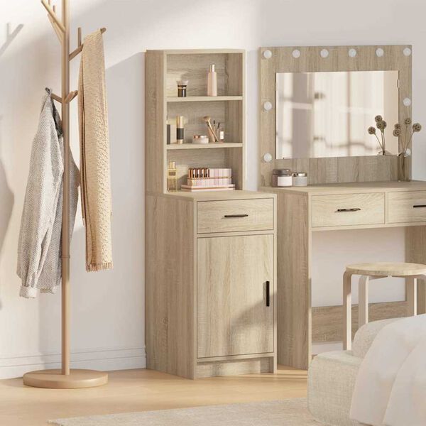 vidaXL Haut Armoire Ch&ecirc;ne Sonoma 40 x 40,5 x 135 cm Bois d'ing&eacute;nierie