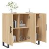 vidaXL Buffet ch&ecirc;ne sonoma 90x34x80 cm bois d'ing&eacute;nierie