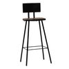 vidaXL Ensemble de bar 3 pcs Noir