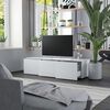vidaXL Meuble TV Blanc 120x34x30 cm Bois d'ingénierie
