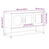 vidaXL Meuble TV blanc 100,5x39x60,5 cm acier lamin&eacute; &agrave; froid