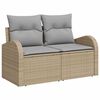 vidaXL Ensemble de canap&eacute; de jardin 7 pcs Beige et Gris clair