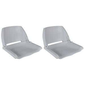 vidaXL Si&egrave;ges de bateau lot de 2 Dossier pliable sans oreiller