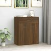 vidaXL Buffet Chêne marron 60x30x75 cm Bois d'ingénierie
