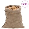 vidaXL Sacs en jute 30 pcs 60x105 cm 100 % jute 220 g/m&sup2;