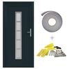vidaXL Porte Frontale Anthracite 98 x 208 cm PVC