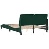 vidaXL Cadre de lit sans matelas vert fonc&eacute; 140x190 cm velours
