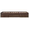 vidaXL Cadre de lit sans matelas ch&ecirc;ne marron 90x190cm bois ing&eacute;nierie