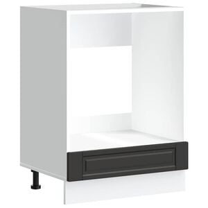 vidaXL Armoire &agrave; four Porto noir bois d'ing&eacute;nierie