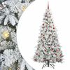vidaXL Sapin de No&euml;l Artificiel &agrave; Branches Articul&eacute;es Blanc 210 cm