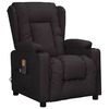 vidaXL Fauteuil de massage Noir Similicuir