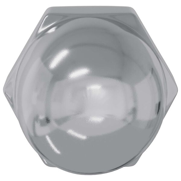 vidaXL Noix Acorn 2 pcs Argent&eacute; 12,8 x 12,8 x 6,5 cm Acier