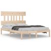 vidaXL Cadre de lit sans matelas 140x200 cm bois massif