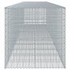 vidaXL Panier gabion avec couvercle 650x100x100 cm fer galvanis&eacute;