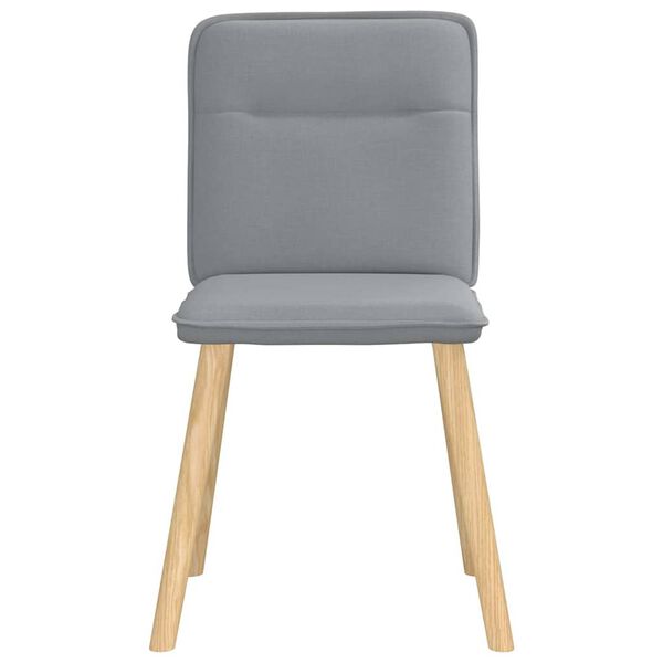vidaXL Chaises à manger lot de 4 gris clair tissu