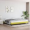 vidaXL Cadre de lit sans matelas vert 200x200 cm tissu