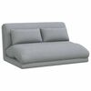 vidaXL Fauteuil de sol Gris clair 110 x 82 x 55 cm tissu