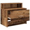 vidaXL Tables de chevet avec tiroir 2 pcs vieux bois 51x31x47 cm