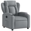 vidaXL Fauteuil inclinable Gris clair Tissu