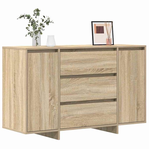 vidaXL Buffet Ch&ecirc;ne Sonoma 120 x 41 x 75 cm Bois d'ing&eacute;nierie