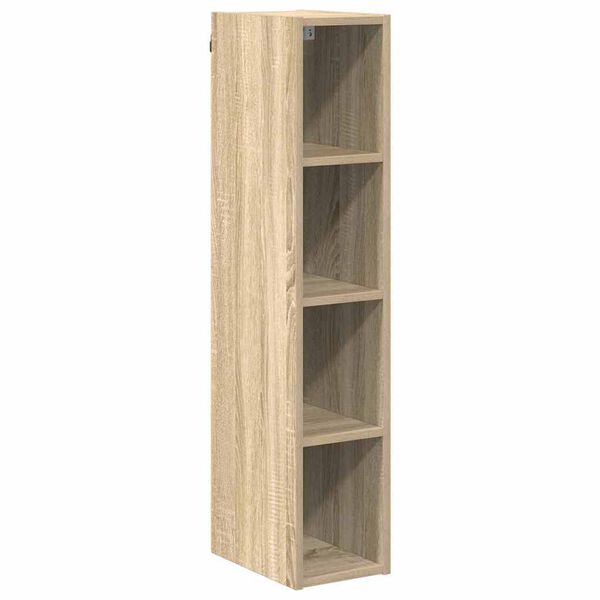 vidaXL Armoire suspendue avec stockage Ch&ecirc;ne Sonoma 20 x 29,5 x 100 cm