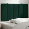 vidaXL Coussin de t&ecirc;te de lit Hanko vert fonc&eacute; 90 cm velours