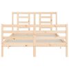 vidaXL Cadre de lit sans matelas 140x200 cm bois massif