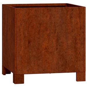vidaXL Jardini&egrave;re avec pieds Rouill&eacute; 30x30x30 cm Acier corten