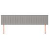 vidaXL T&ecirc;tes de lit Gris clair 180x5x78/88 cm Tissu