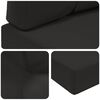 vidaXL Coussin de canap&eacute; d'ext&eacute;rieur 2 pcs Noir Polyester