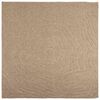 vidaXL Tapis de surface Carr&eacute; HUARTE Naturel 240 x 240 cm Polyester