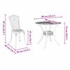 vidaXL Ensemble de salle &agrave; manger pour jardin 5 pcs Vert Aluminium