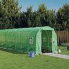 vidaXL Serre avec cadre en acier vert 16 m&sup2; 8x2x2 m