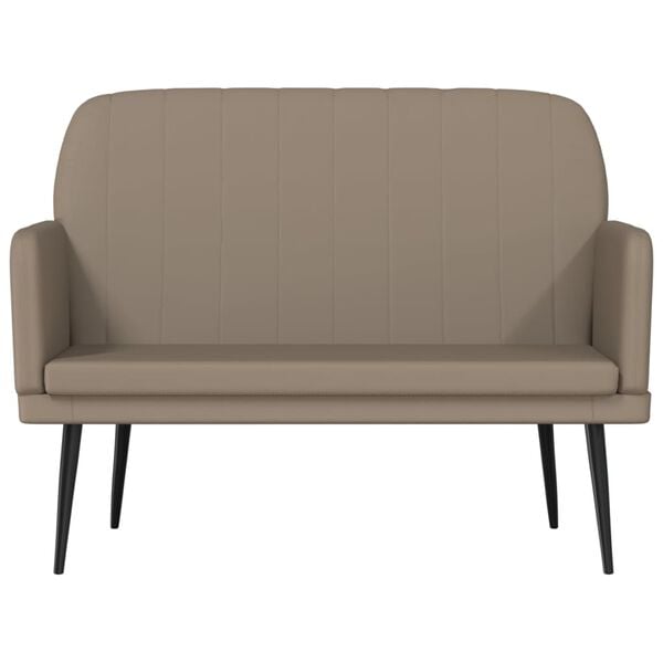 vidaXL Banc Cappuccino 107x80x81 cm Similicuir