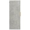 vidaXL Armoire murale suspendue Gris béton 69,5x34x90 cm