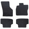 vidaXL Tapis de voiture 4 pcs Noir compatible avec Audi A3 2012-2020