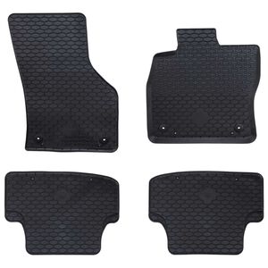 vidaXL Tapis de voiture 4 pcs Noir compatible avec Audi A3 2012-2020