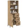 vidaXL Haut Armoire avec tiroir Ch&ecirc;ne artisanal 69,5 x 34 x 180 cm
