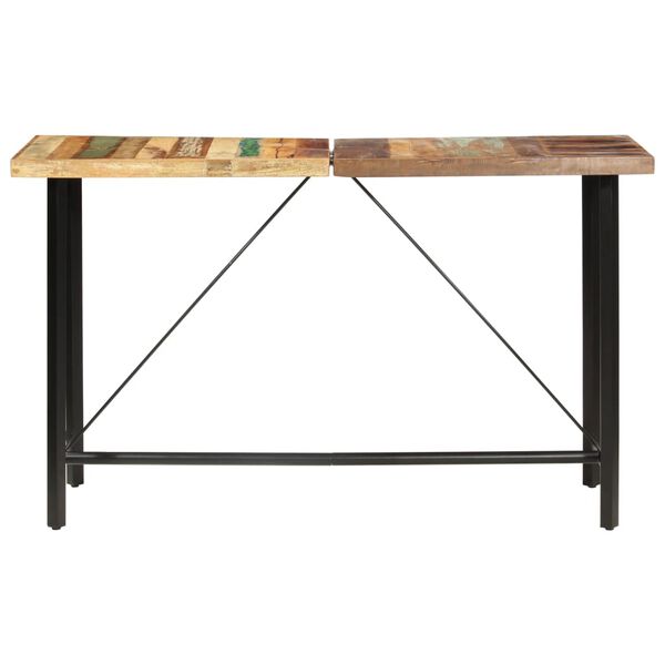 vidaXL Table de bar 180x70x107 cm Bois de récupération solide