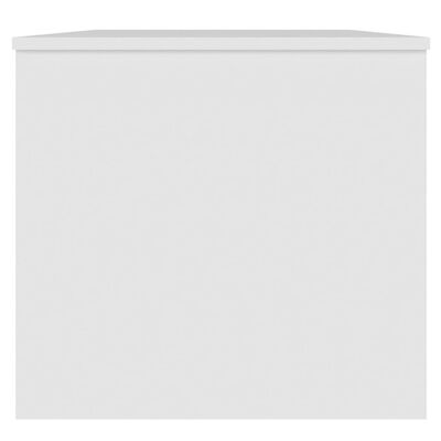vidaXL Table basse Blanc 102x50,5x46,5 cm Bois d'ingénierie
