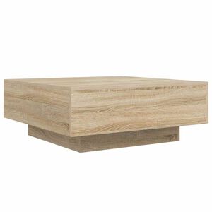vidaXL Table basse ch&ecirc;ne sonoma 80x80x31 cm bois d'ing&eacute;nierie